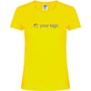 Gelb Damen-T-Shirt mit Logo Baumwolle 180gr