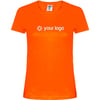 Camiseta personalizada para mujer algodón 180gr naranja