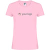 T-shirt personalizada para mulher algodão 180gr rosa