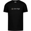 Black Promotional T-shirt for children cotton 150gr