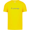 T-shirt promocional para crianças algodão 150gr amarelo