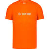 T-shirt promocional para crianças algodão 150gr laranja