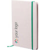 Green A5 cotton cover notebook Astaras