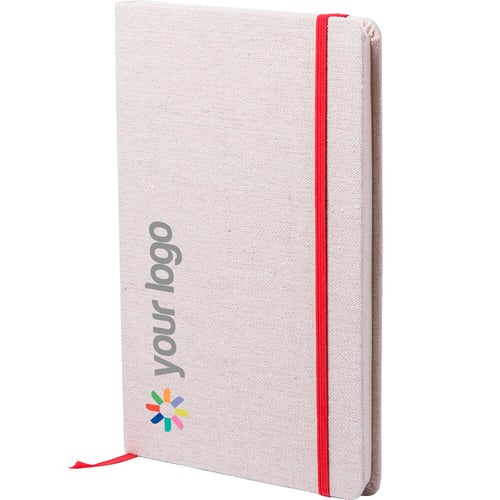 A5 cotton cover notebook Astaras. regalos promocionales