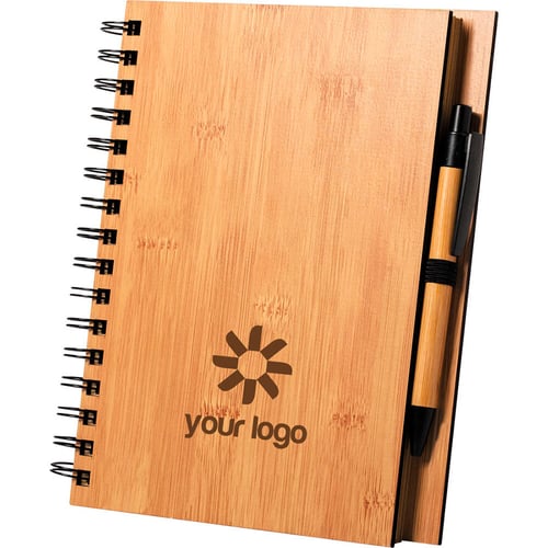 Cuaderno B5 de bambú Booter. regalos promocionales