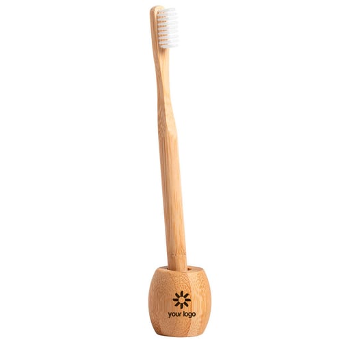 Escova de dentes de bambú Transi. regalos promocionales