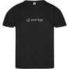 Black T-shirts as promotional merchandise in organic cotton