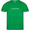 Green T-shirts as promotional merchandise in organic cotton
