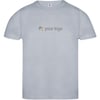 Gray T-shirts as promotional merchandise in organic cotton