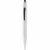 Silver Tech 2 Stylus Touch Ball Pen. Metallic. Black Ink