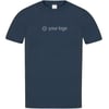 Blau T-Shirt mit Logo als Werbemittel Bury