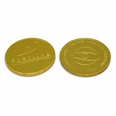 Monedas de chocolate 68mm