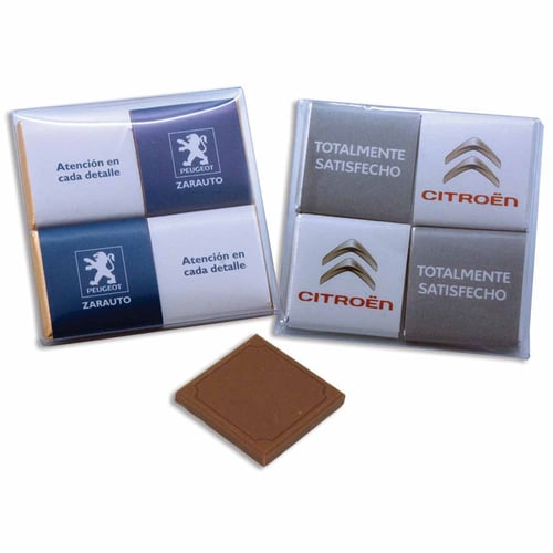 Pack de 4 napolitanas 5gr. regalos promocionales