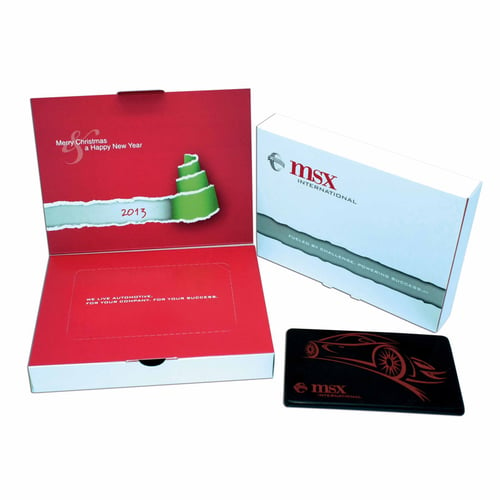 Tableta de chocolate en caja de cartón. regalos promocionales