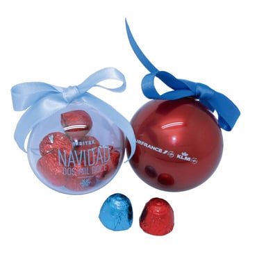 Bolas de navidad de chocolate 60mm