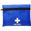 Blue First aid kit in a nylon pouch