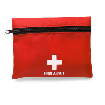 First aid kit in a nylon pouch