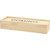 Juego dominó en estuche de madera natural
