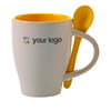Taza con cuchara Mila amarillo