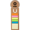 Brown Bookmark including self-adhesive notes