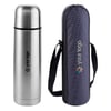 Termo de 750 ml con funda y bandolera... azul