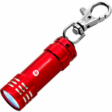 Pocket torch with key-ring boles