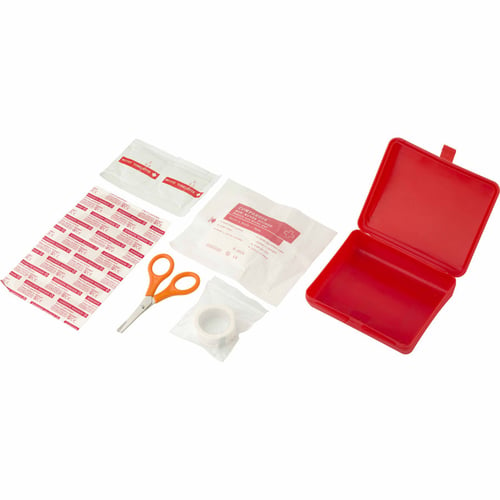 First aid kit in a plastic box, 10pc. regalos promocionales
