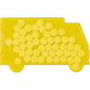 Yellow Van shaped mint card.