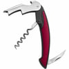 Burgundy Three function bar knife with two ope...