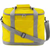 Gelb Kühltasche Morello aus 420D Nylon mit Vortasche und abnehmbarem Schultergurt