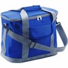 Blau Kühltasche Morello aus 420D Nylon mit Vortasche und abnehmbarem Schultergurt