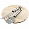 Varios Wooden cheese board with knife