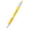 Bolígrafo con puntera antideslizante Slim amarillo