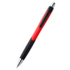 Red Caribe Ball pen with rubber grip