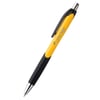 Yellow Caribe Ball pen with rubber grip