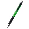 Green Caribe Ball pen with rubber grip