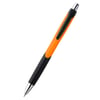 Orange Caribe Ball pen with rubber grip