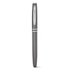 Set de roller y bolígrafo de aluminio en caja de cartón acolchada Haley gris