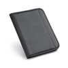 Red Imitation leather zipped A4 folder, with outer pocket, several inner pockets and 8-digit dual power calculator