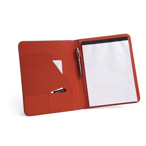 800D and imitation leather A4 folder with elastic band. regalos promocionales