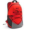 Red 600D backpack with side mesh pockets and inner pocket