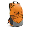 Orange 600D backpack with side mesh pockets and inner pocket