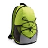 Green 600D backpack with side mesh pockets and inner pocket