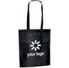 Black Non-woven thermo sealed bag with 75 cm handles