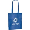 Blue Non-woven thermo sealed bag with 75 cm handles