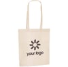 Beige Non-woven thermo sealed bag with 75 cm handles