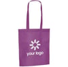 Bolsa con asas termosellada morado