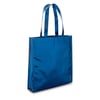 Blue Non-woven shiny laminated bag with 50 cm handles