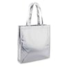 Bolsa laminado brillante con asas plata