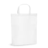 White Non-woven thermo sealed bag with 30 cm handles